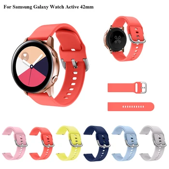 20 мм Силиконови Въжета за Samsung Galaxy Watch Active Smart-Каишка За Samsung Galaxy Watch 42 мм Wirstband Каишка