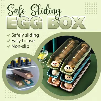 Сигурна прибиращ кутия за яйца, 3 цвята, кошница за съхранение на пресни яйца, кухненски хладилник, кутия за съхранение на кнедли, защитена от падане