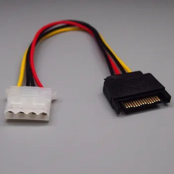 5 бр./лот захранващ кабел SATA конектор 15pin и 4pin конектор SATA твърд диск IDE кабел за обръщане на SATA