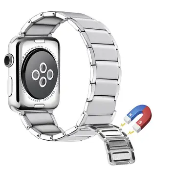 Магнитна каишка за Apple watch band 44 мм 40 мм 45 мм 41 мм iwatch 42 мм, 38 мм, от неръждаема стомана Гривна apple watch серия 3 4 5 SE 6 7