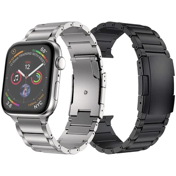 Титан каишка за Apple Watch Ultra Band 8 7 6 За iWatch 49 мм 41 мм 45 мм 44/40 мм Въжета Серия SE 5 3 Метална Гривна Wristlets