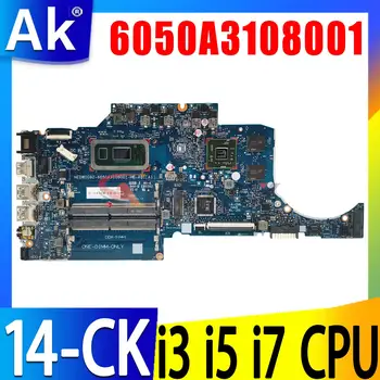 За HP 14-CK 14-CF 14-CR 14Т-CF 14Т-CR 240 G7 дънна Платка на лаптоп 6050A3108001 дънна Платка I3 I5 I7 Процесор на 10-то поколение V2G
