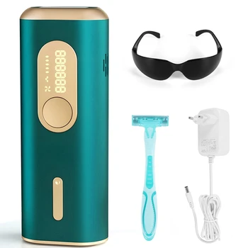 MYWIN, 1 комплект, лазерен эпилятор с лед, безболезнен син сапфир дома за жени, бикини, тялото, подмишниците, штепсельная вилица ЕС