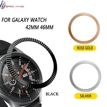 Метален панел за Samsung Galaxy Watch 46 мм/42 мм, калъф Gear S3 Frontier/S2, класически спортен лигав калъф, аксесоари за каишка за