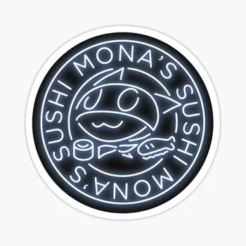 Persona 5 Mona Is Sushi Neon Ver 5 бр., автомобилни стикери за дома, мотоциклет, мультяшного лаптоп, етикети за всекидневната, аниме