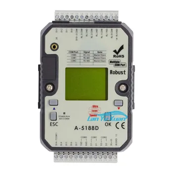 LCD контролер PLC с 8DI, 4DO порт RS-485 Modbus RTU (A-5188D)