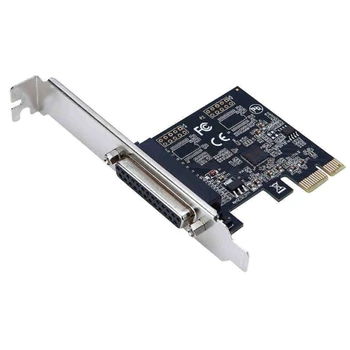 1 бр. висок Клас паралелен порт DB25 25Pin Pcie Странично Card LPT принтер за PCI-E Express Card адаптер преобразувател