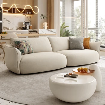 Комплект мека мебел за дневна Cloud, мързелив секционни velvet ъглов диван за хол Articulos Para El Hogar, модерна луксозна мебел за дома