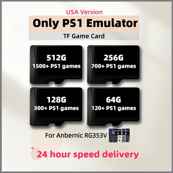 Детска карта на PS1 за Anbernic RG353V RG353VS Американската Версия TF Памет 1500 + 512G Classic Retro Plug & Play 700 + 256G 300 + 128G 120 + 64G