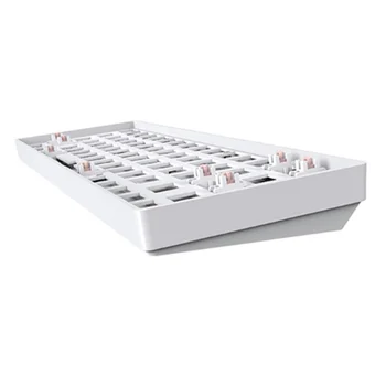 Комплект за механична клавиатура TESTER68 по поръчка, комплект за гореща замяна, двухрежимная безжична клавиатура Bluetooth 2.4 G, бял