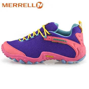 Оригинален дамски обувки Merrell от дишаща мрежа за къмпинг, спорт на открито, водна обувки за жени, катерене маратонки Eur36-40