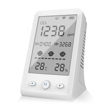 Детектор на CO2, наблюдение на температурата и влажността в оранжерията, мониторинг на качеството на въздуха на вътрешния домашен офис