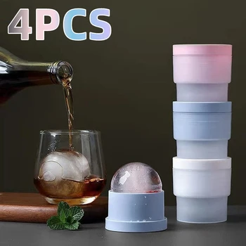 Силиконова форма за приготвяне на кубчета лед, форма на форма на топка кръгла тава за хранителни продукти, готини приспособления, нови кухненски принадлежности, форма за извършване на