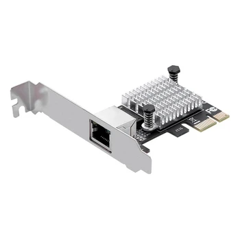 Gigabit Мрежов Адаптер IOCREST 2,5 G с 1 Пристанище 2500 Mbps PCIe 2,5 G Карта Ethernet RJ-45 LAN Карта Контролер RTL8125B Чип