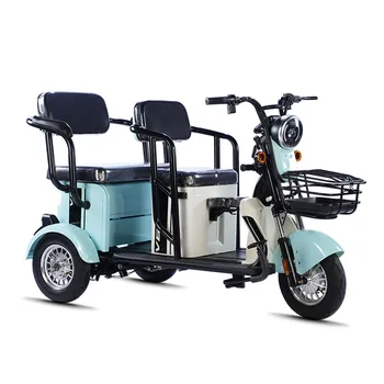 Велоергометър с електрическа трехколесным мотор вместо прогулочного велотренажера с една литиева батерия Триколка за превоз на пътници и товари под наем за възрастни