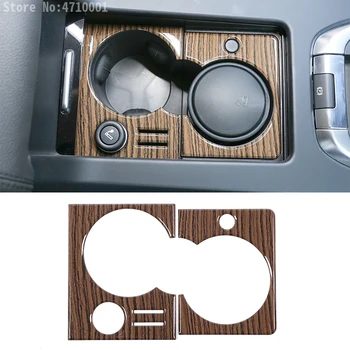 ABS Пясъци, авто централна поставка за чаши с дървесно зърно, рамка, тампон за Land Rover Discovery Sport 2015-2018, за левостороннего шофиране