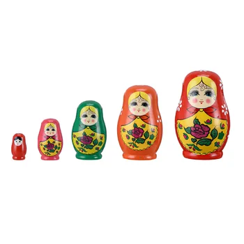 Пятислойная играчка-matryoshka, занаяти, дървена поставка, подарък за пътуване, детски играчки